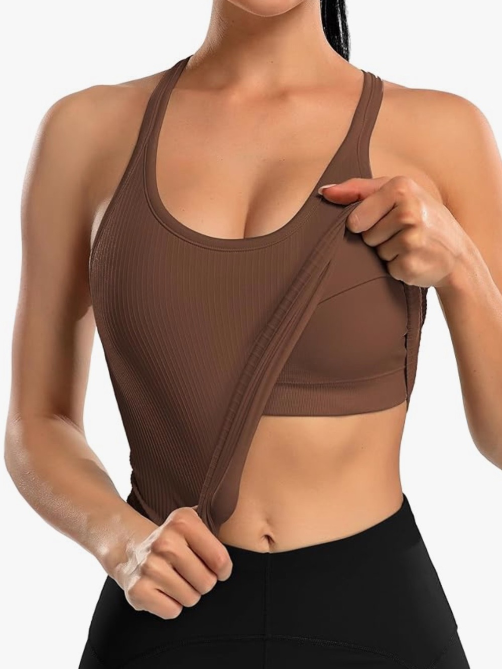 ATTRACO Ribbed Athletic Tank